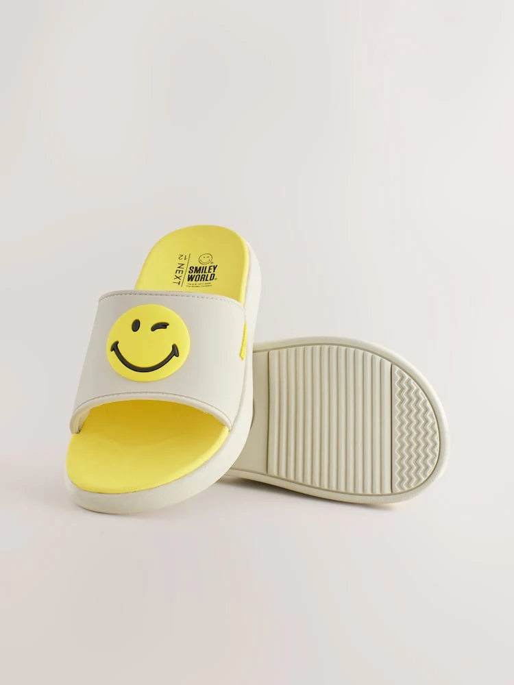Bone White SmileyWorld Beach Sliders - Image 3
