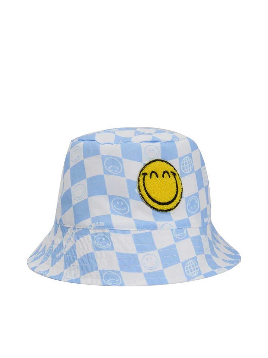 Boy Bucket Hat SmileyWorld Grid Printed
