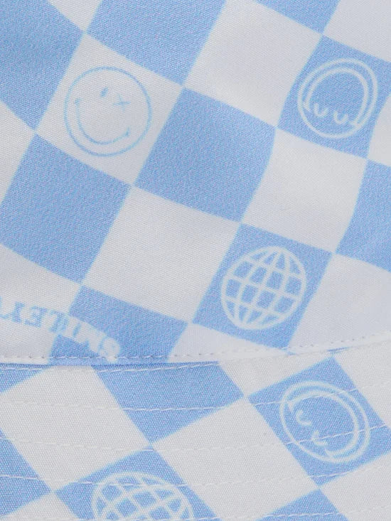 Boy Bucket Hat SmileyWorld Grid Printed - Image 3