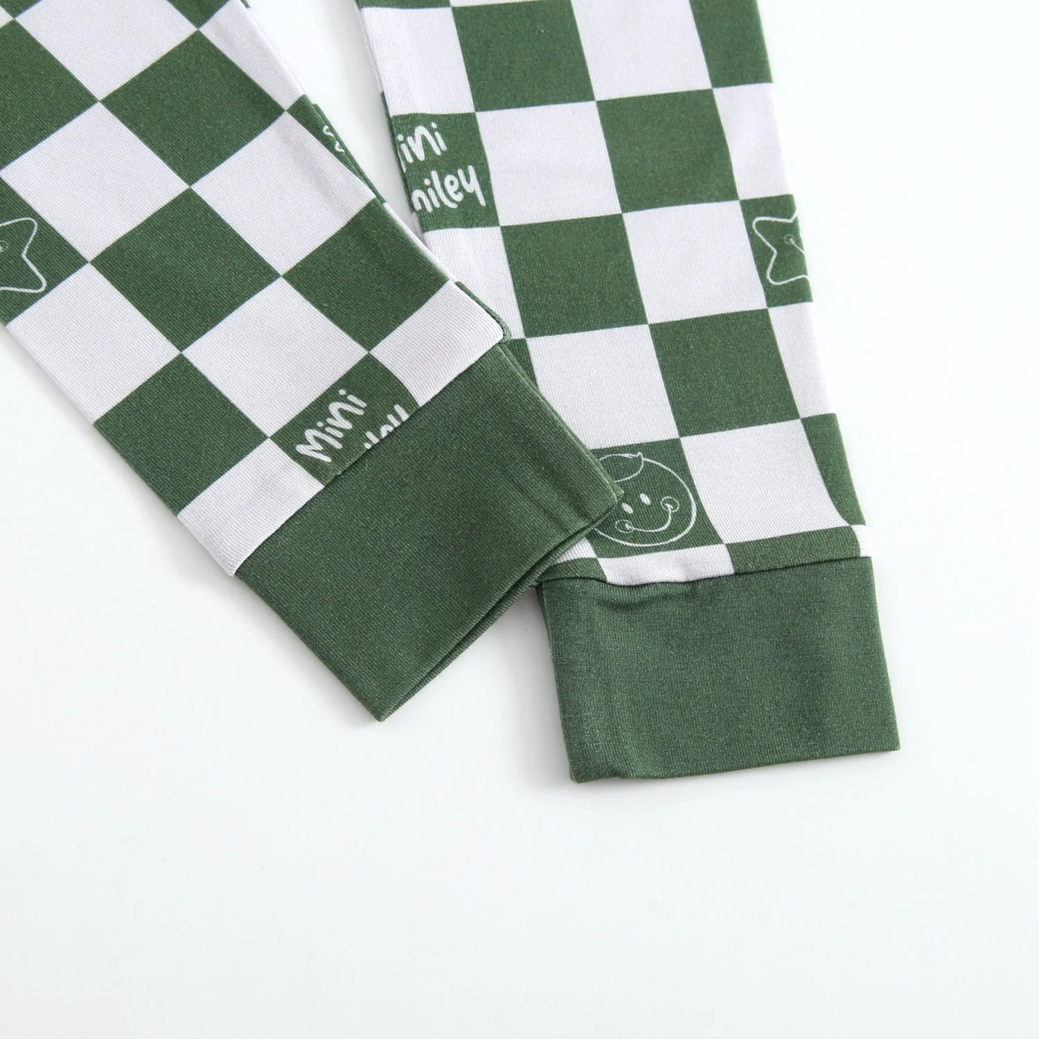 Classic Fit PJ Set - Mini Smiley® Check - Luxe Bamboo - Image 6