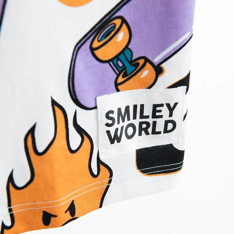 Cool Club, Boy's T-shirt, White, SmileyWorld - Image 3