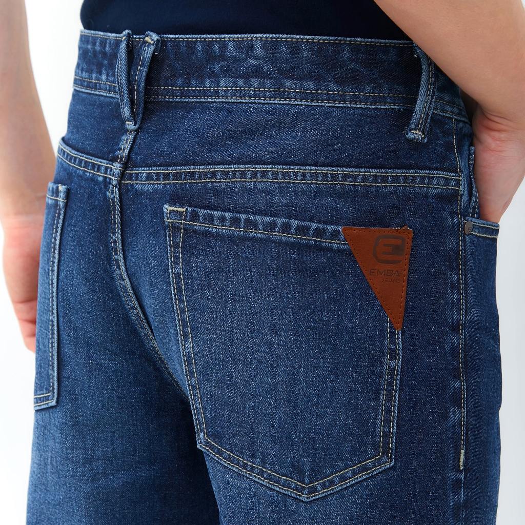 Emba Jeans I Smileyworld - Celana Panjang Loose Straight Fit Material Denim Warna Dark Stone - Freddy - Image 5