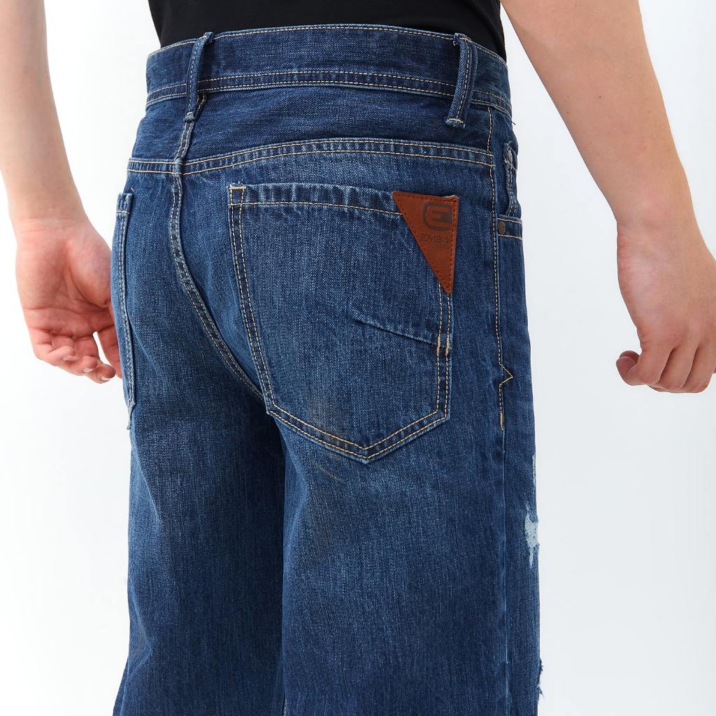 Emba Jeans I Smileyworld - Celana Pendek Denim Smiley Regularfit Non Stretch Medium Stone - Brymenn - Image 4