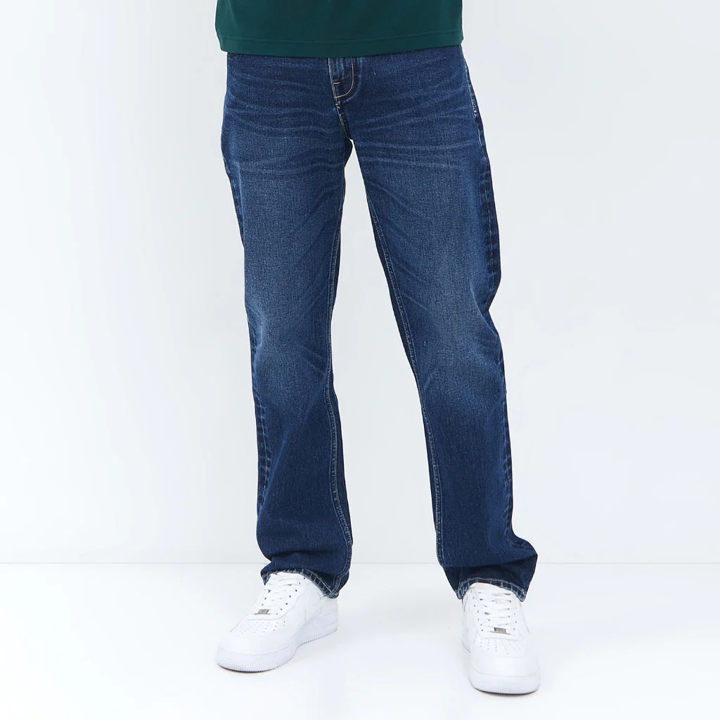 Emba Jeans I Smileyworld - Celana Smiley Regularfit Non Stretch Material Denim Dark Stone - Axton