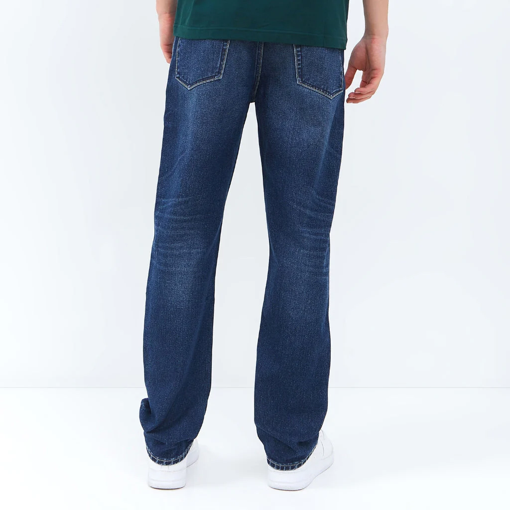 Emba Jeans I Smileyworld - Celana Smiley Regularfit Non Stretch Material Denim Dark Stone - Axton - Image 3