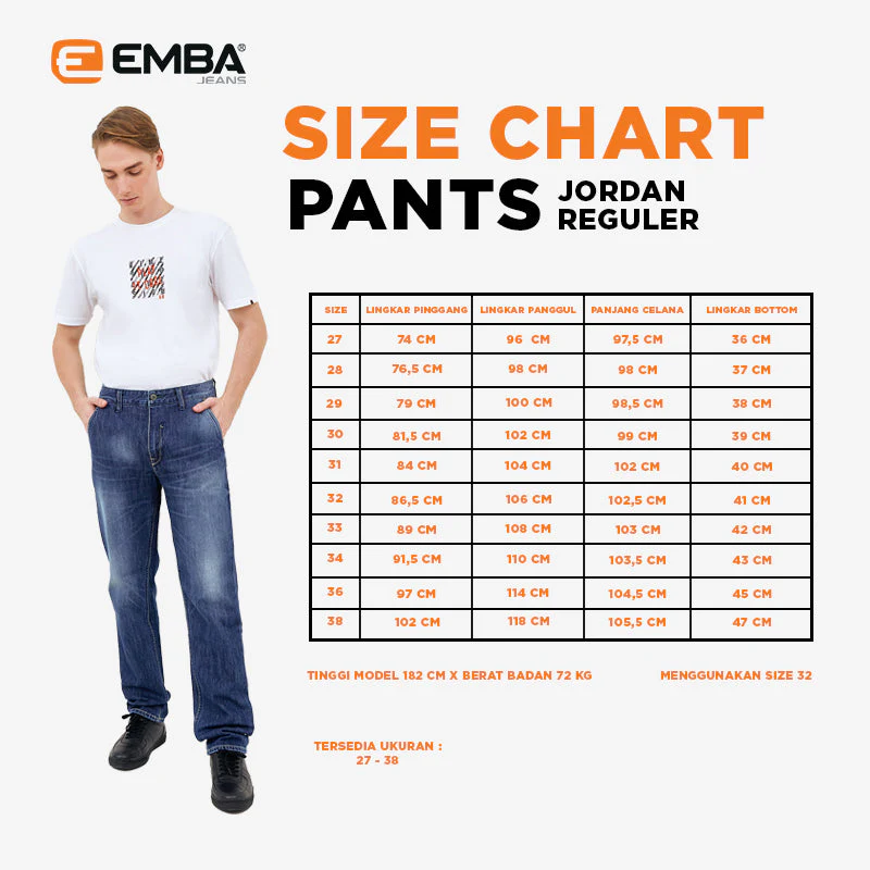 Emba Jeans I Smileyworld - Celana Smiley Regularfit Non Stretch Material Denim Dark Stone - Axton - Image 7
