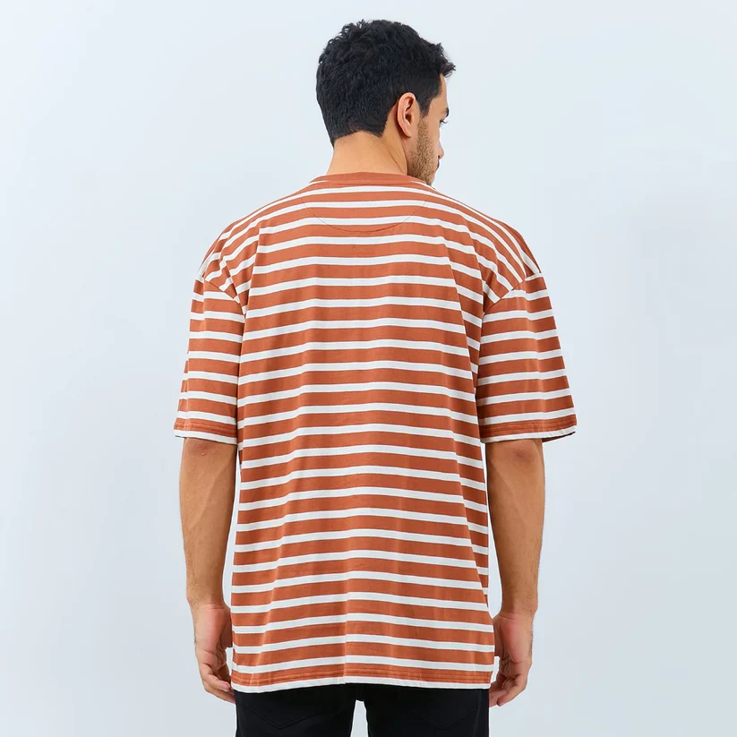 Emba Jeans I Smileyworld - T-Shirt Smiley Oversize Motif Garis Material Single Jersey - Vincent - Image 2