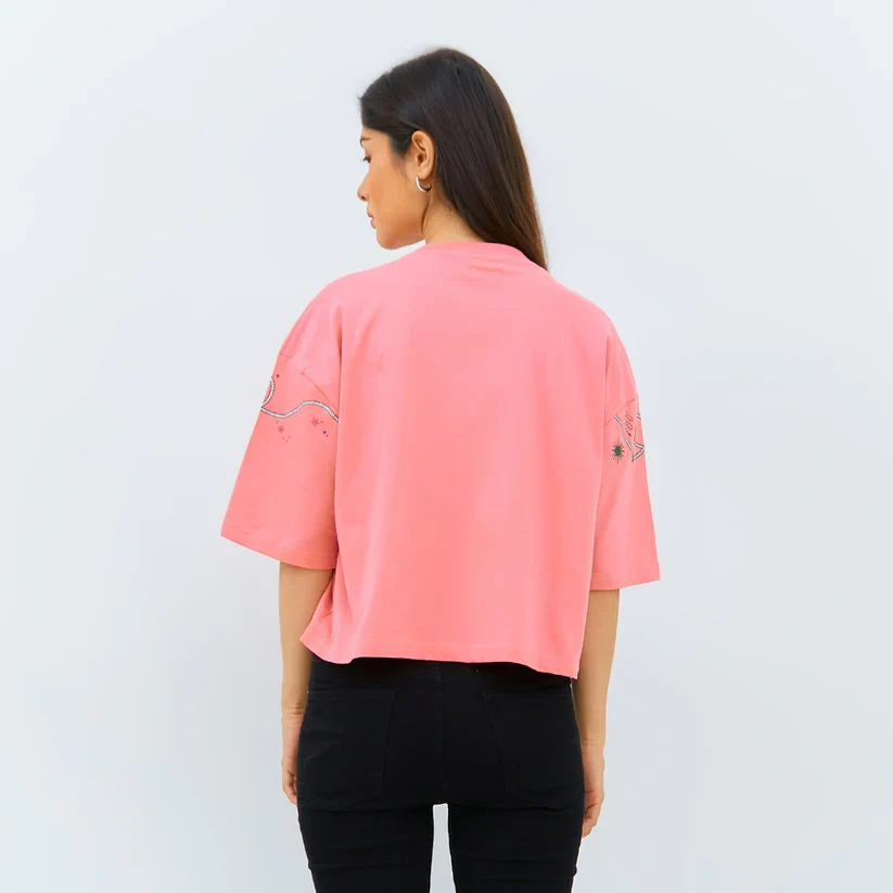 Emba Ladies | Smiley World - T-Shirt Oversize Material Katun - Helga - Image 3