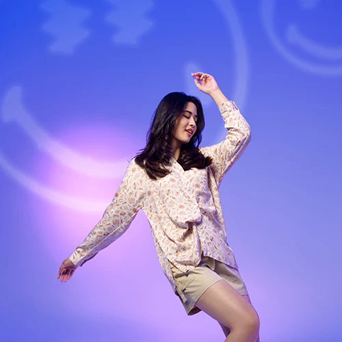 Emba Ladies x Smiley World - Long Sleeve Shirt Cotton material - Fenya