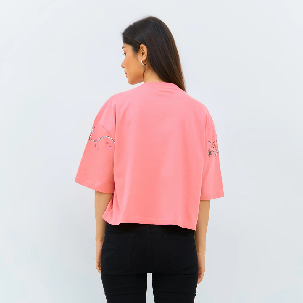 Emba Ladies x Smiley World - Oversized T-Shirt Cotton Material - Helga - Image 3