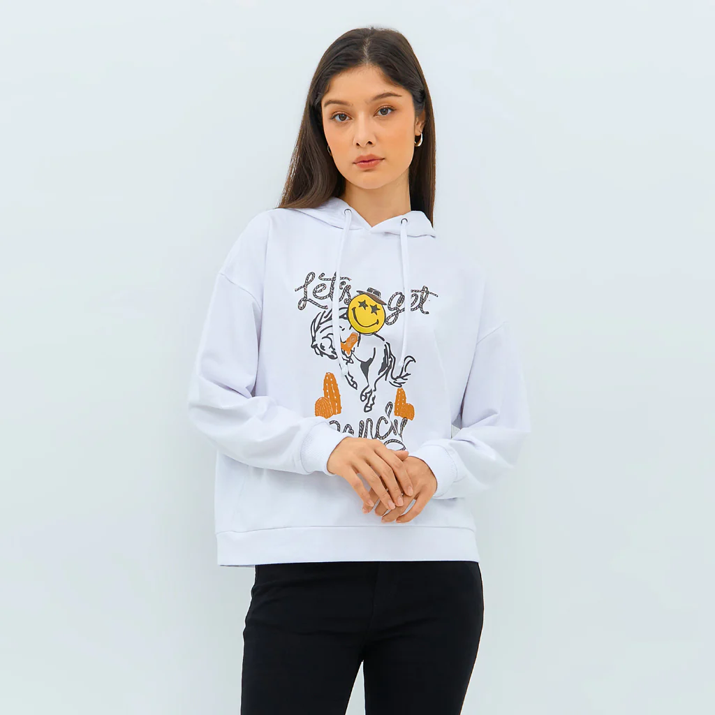 Emba Ladies x Smiley World - Sweatshirt Cotton Material - Jutta