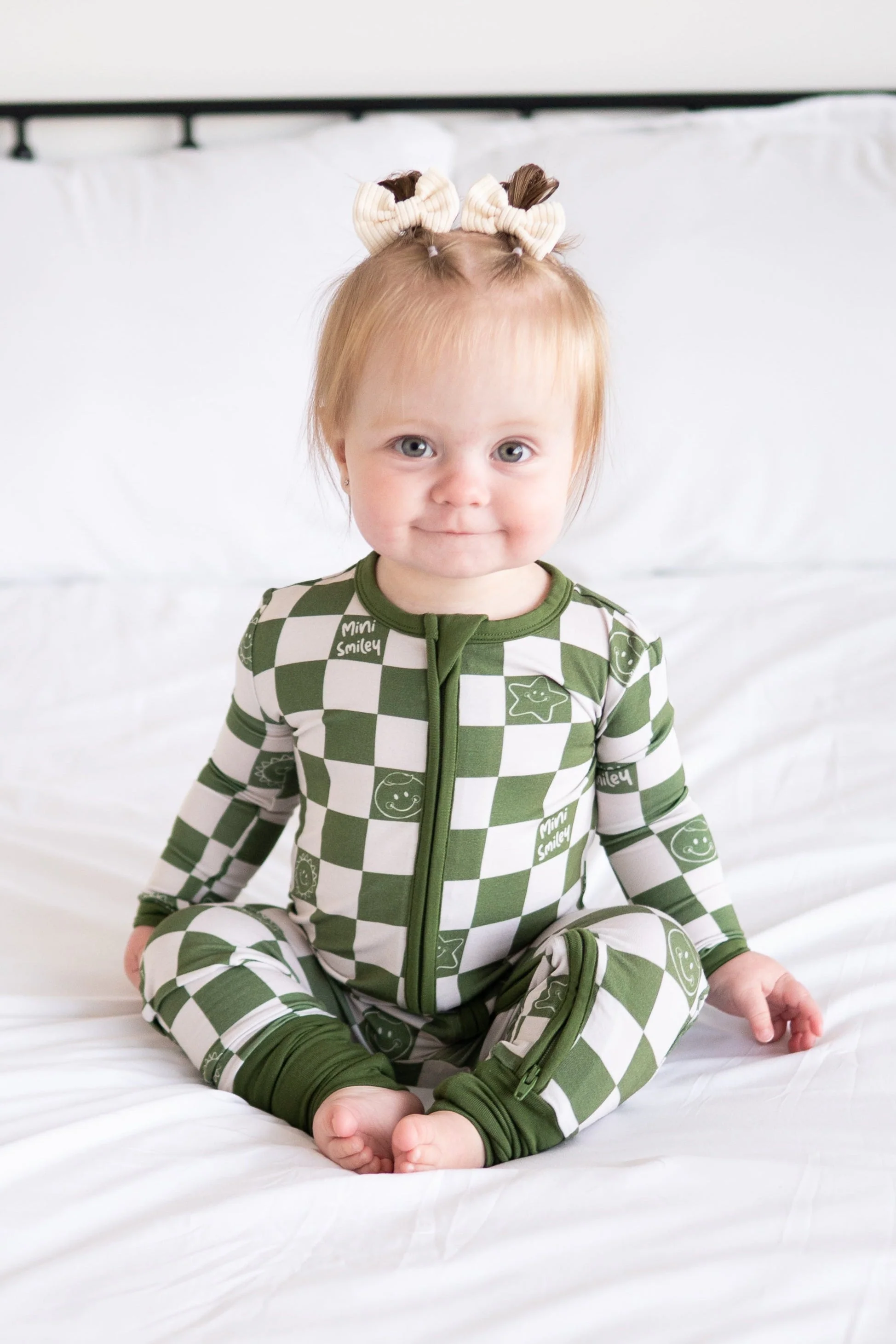 Flexi-Fit Zip PJ - Mini Smiley® Check - Luxe Bamboo - Image 4