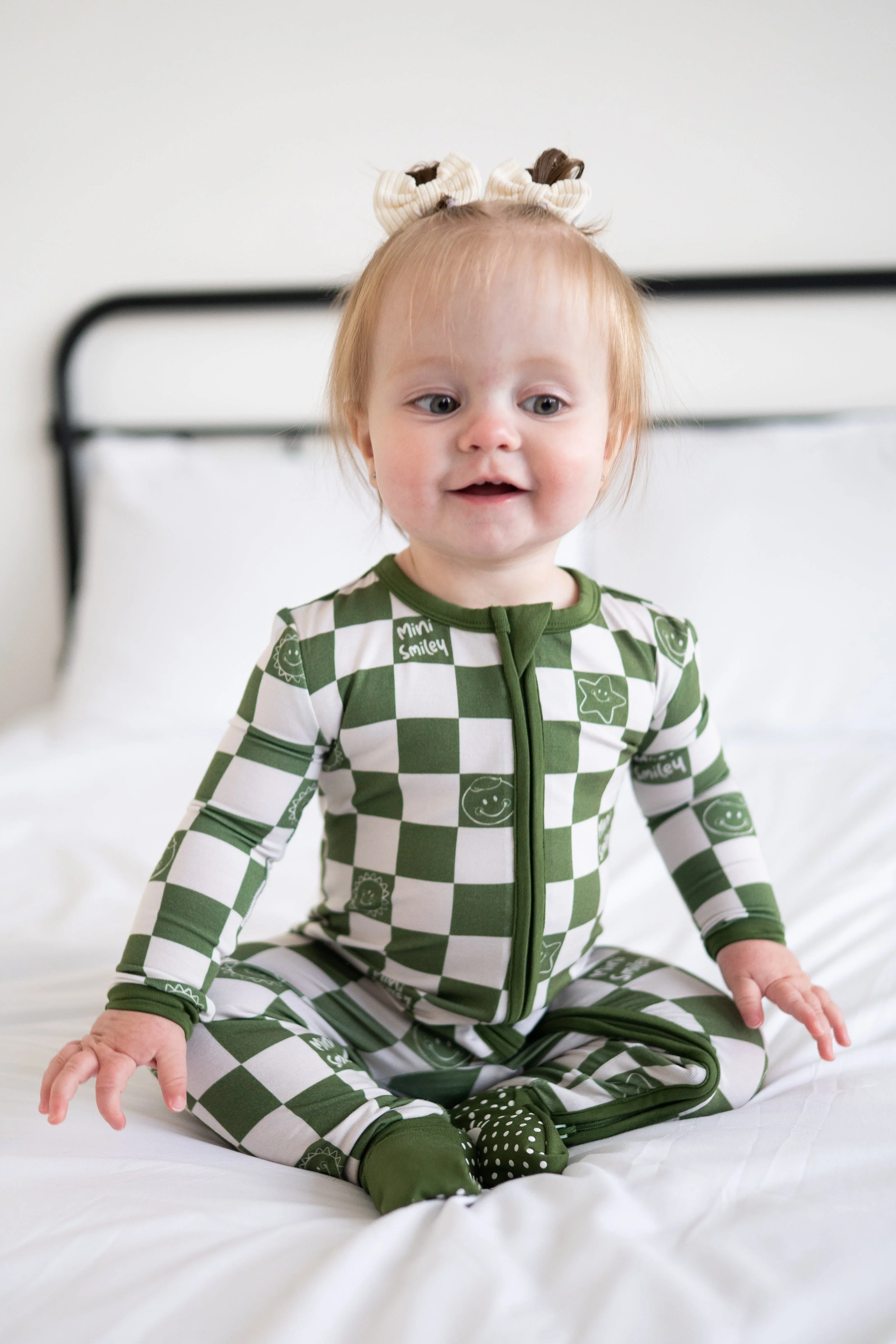Flexi-Fit Zip PJ - Mini Smiley® Check - Luxe Bamboo - Image 6