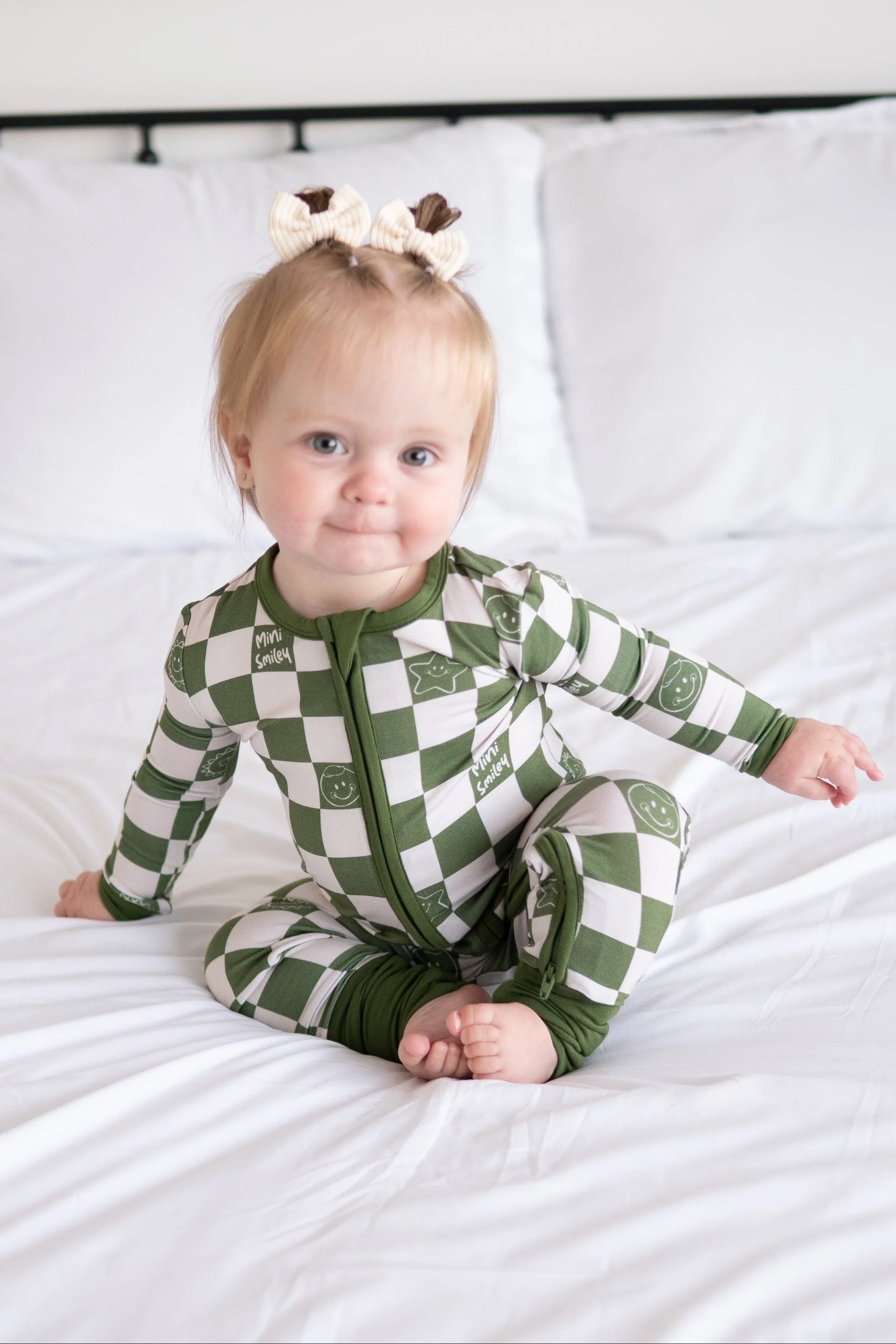 Flexi-Fit Zip PJ - Mini Smiley® Check - Luxe Bamboo - Image 7