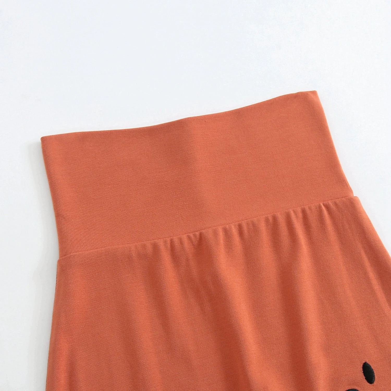 Grow With Me Pant - Mini Smiley® Happy Rust - Luxe Bamboo - Image 11