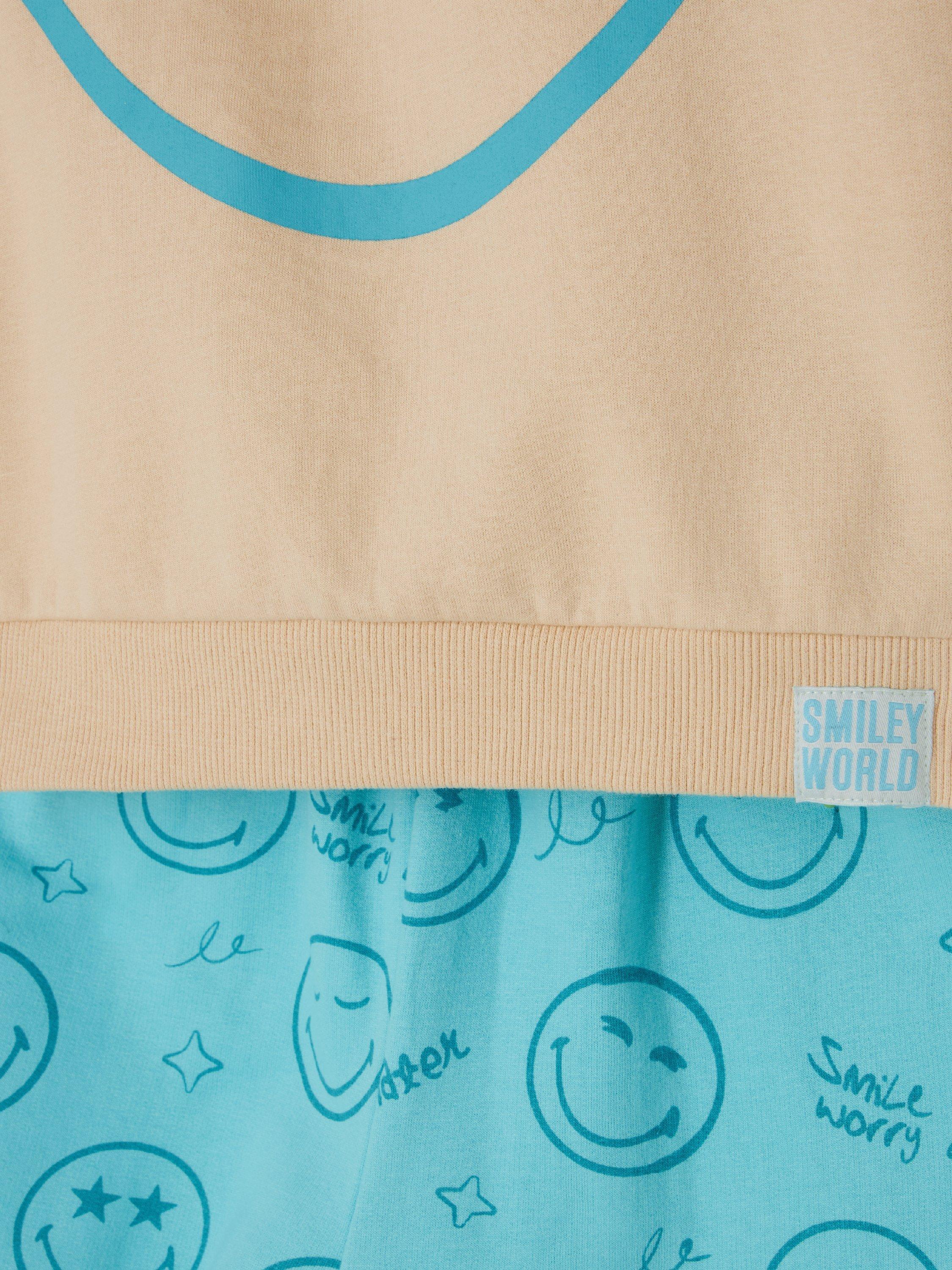 Kids' Smiley World Hoodie & Joggers Set, Tibetan Stone - Image 5
