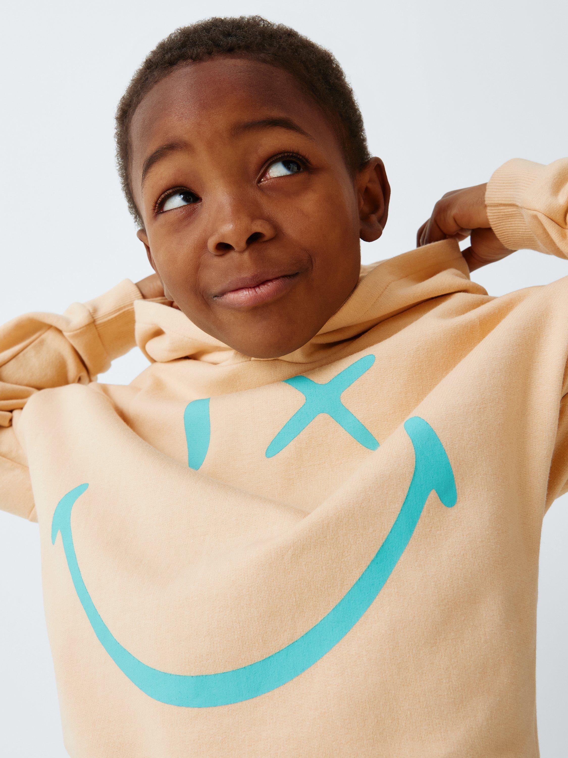 Kids' Smiley World Hoodie & Joggers Set, Tibetan Stone - Image 7