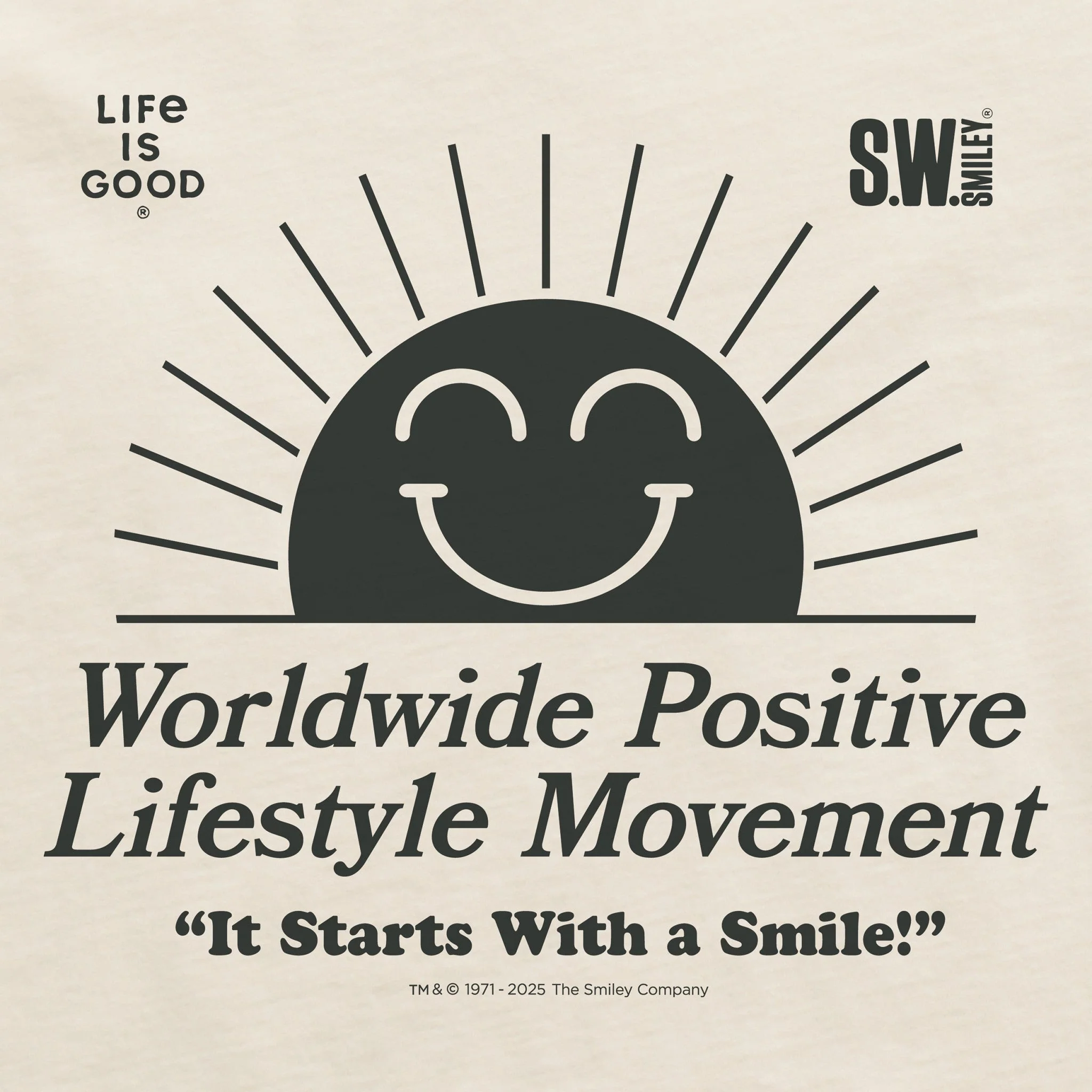 LIG | S.W.Smiley Rising Sun Crusher-LITE Shrunken Tee - Image 2
