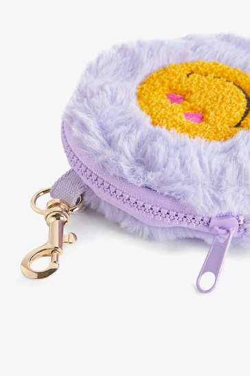 Lilac Purple SmileyWorld® Key Ring Bag - Image 2