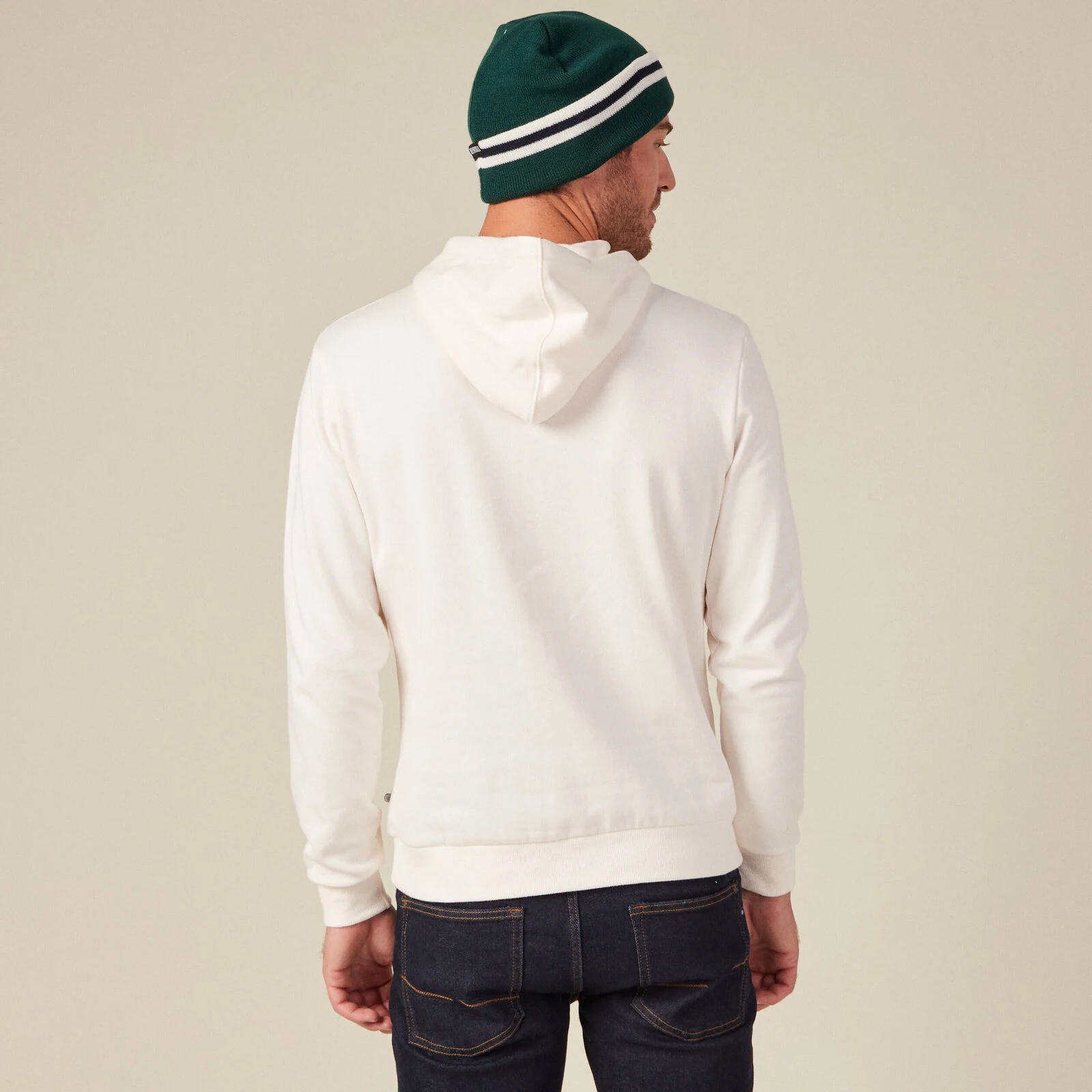 Men's Ecru SmileyWorld Hoodie - Image 4