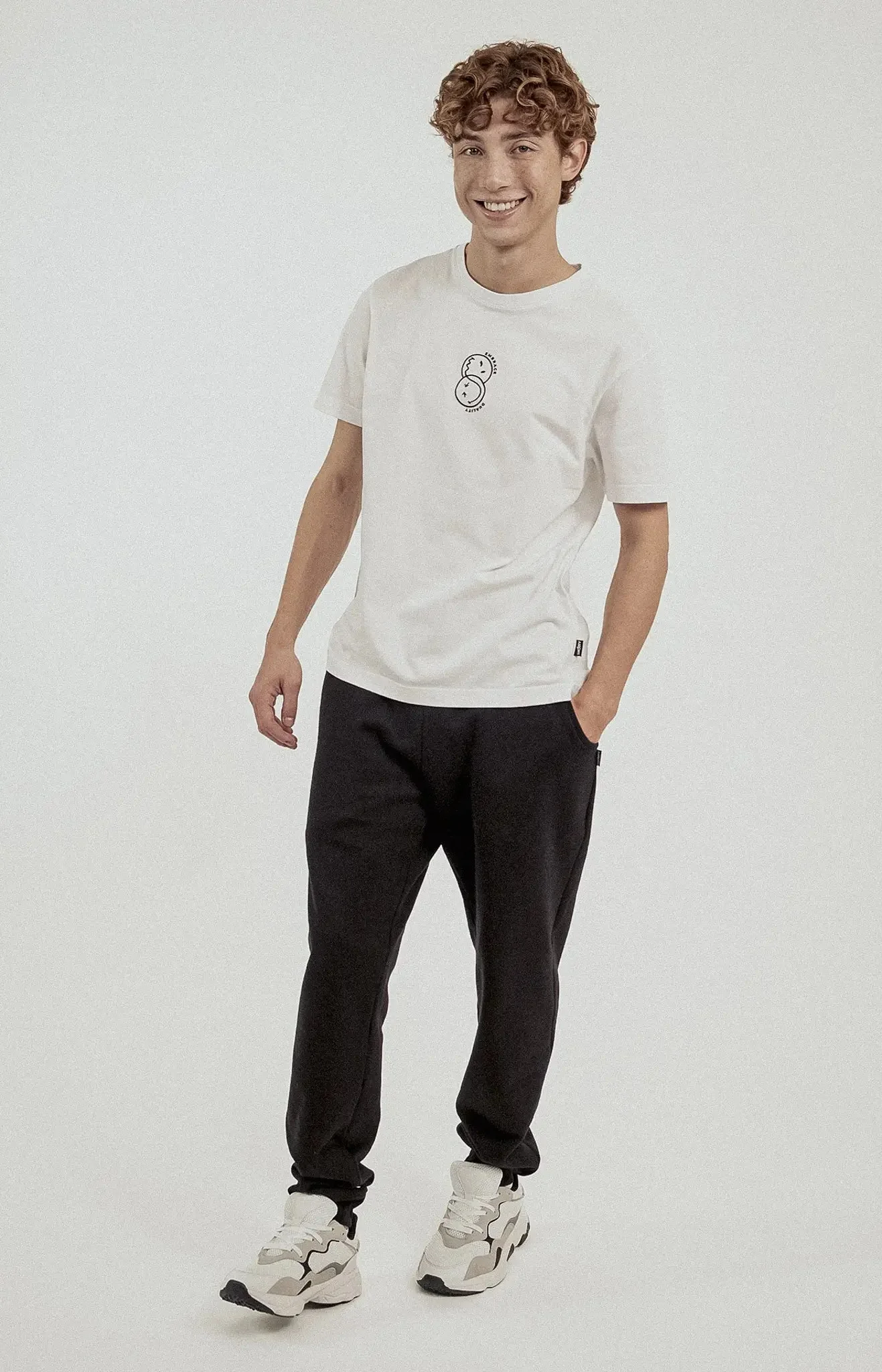 New Horizons SmileyWorld® Men's Sweatpants - Black - Image 2