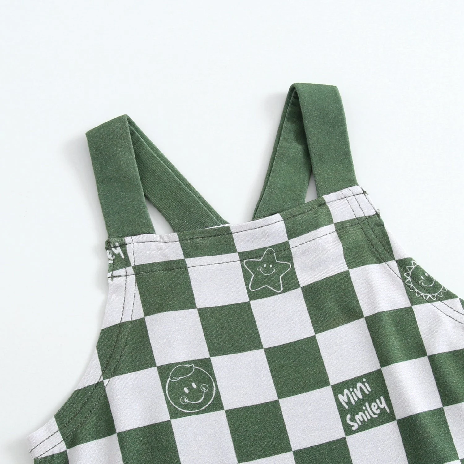 Overalls - Mini Smiley® Check - Luxe Bamboo - Image 6