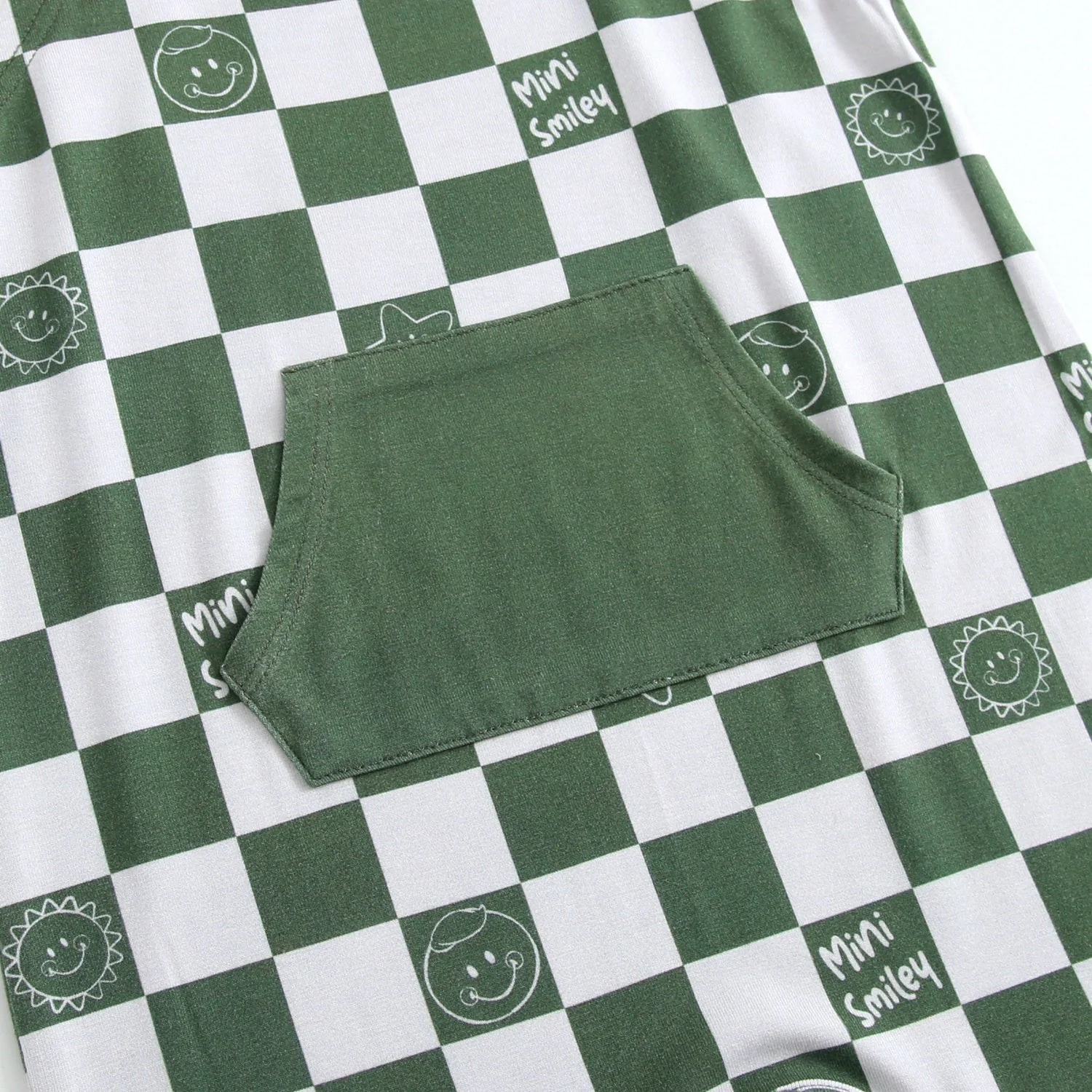 Overalls - Mini Smiley® Check - Luxe Bamboo - Image 7