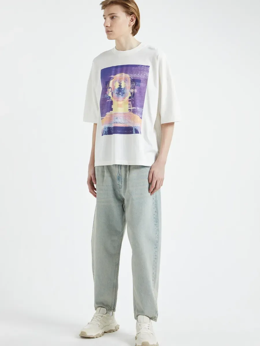 Oversized Printed T-Shirt | DUB x SmileyWorld