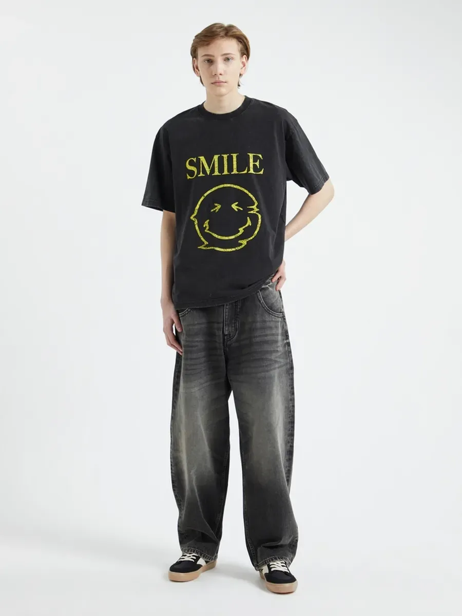 Oversized Printed T-Shirt | DUB x SmileyWorld - Image 2