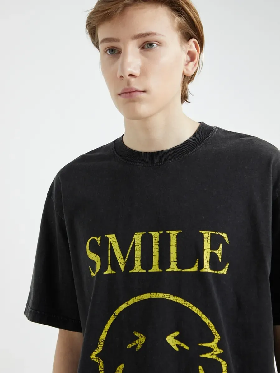 Oversized Printed T-Shirt | DUB x SmileyWorld - Image 3