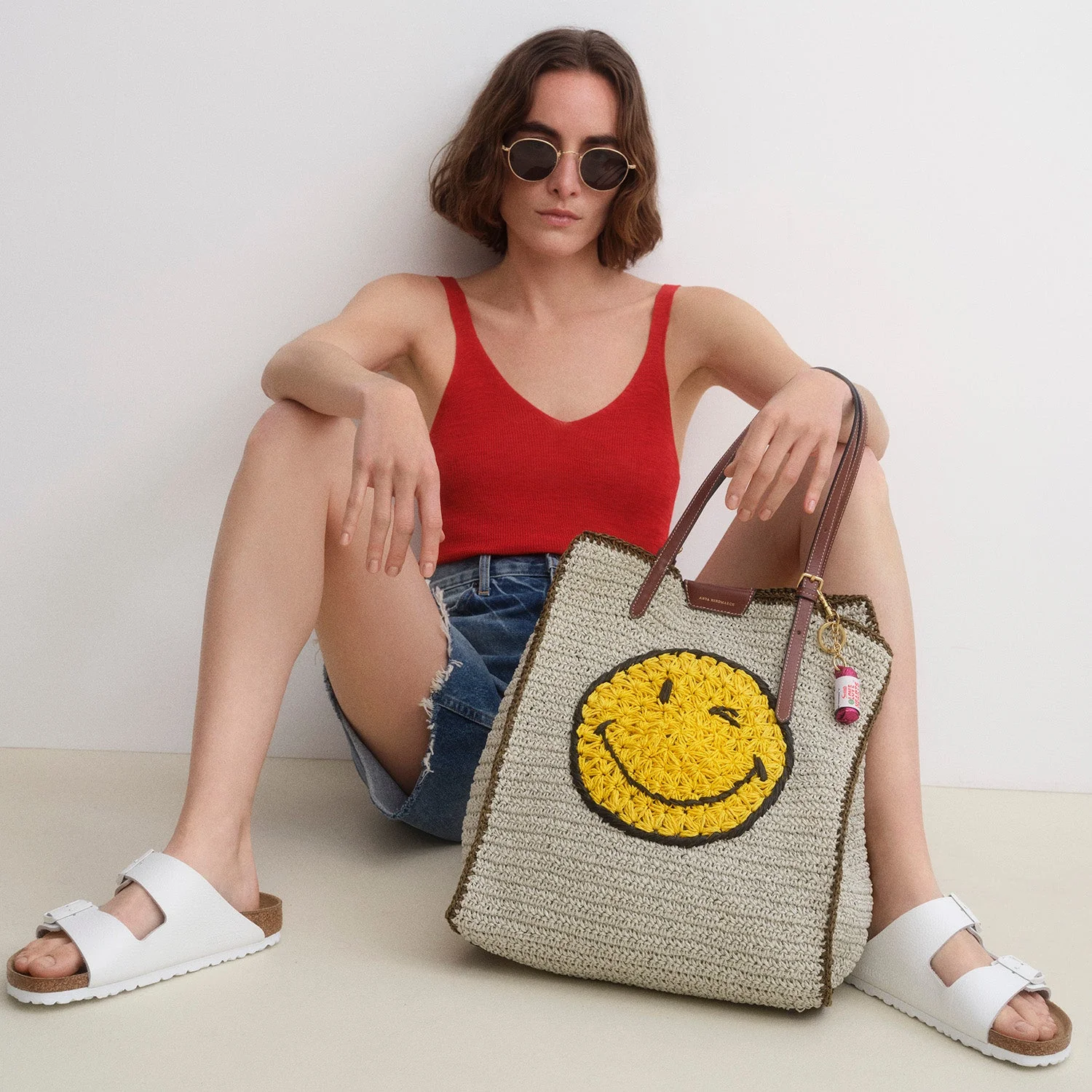 Raffia N/S Wink Tote - Image 6