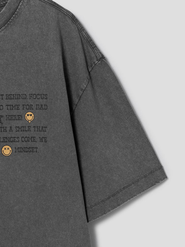 S.W.Smiley Garment-Dyed Short-Sleeve Tee - Ash - Image 10