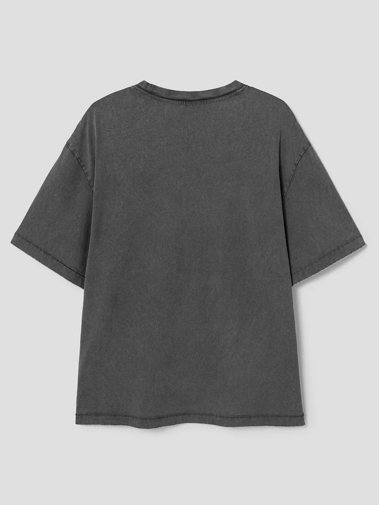 S.W.Smiley Garment-Dyed Short-Sleeve Tee - Ash - Image 8