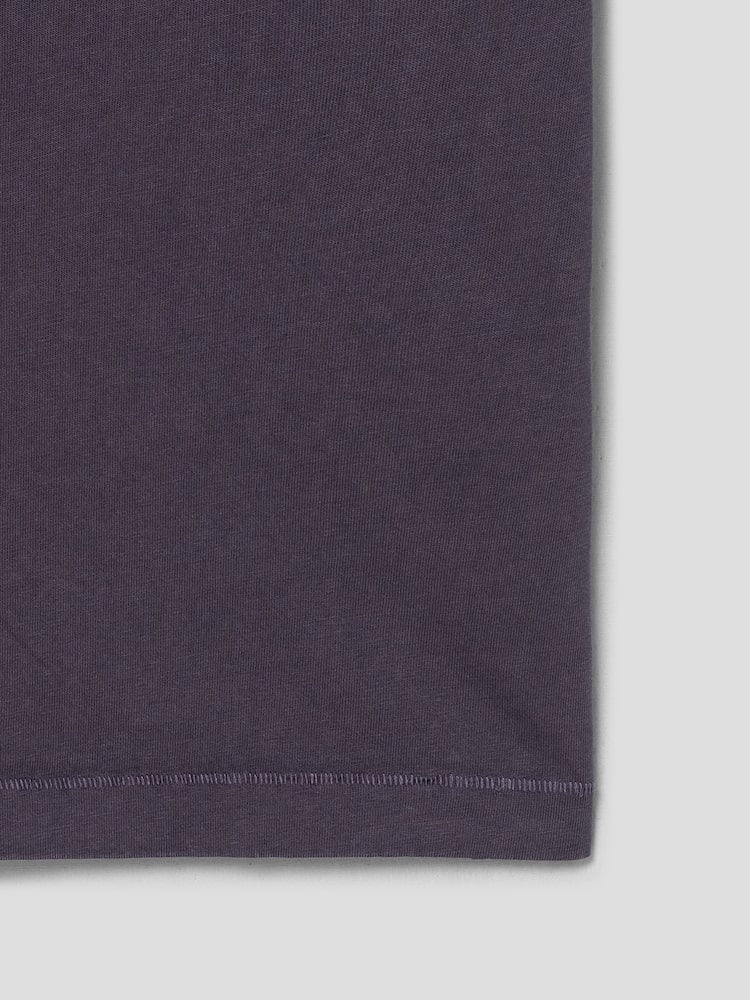 S.W.Smiley Garment-Dyed Short-Sleeve Tee - Purple - Image 12