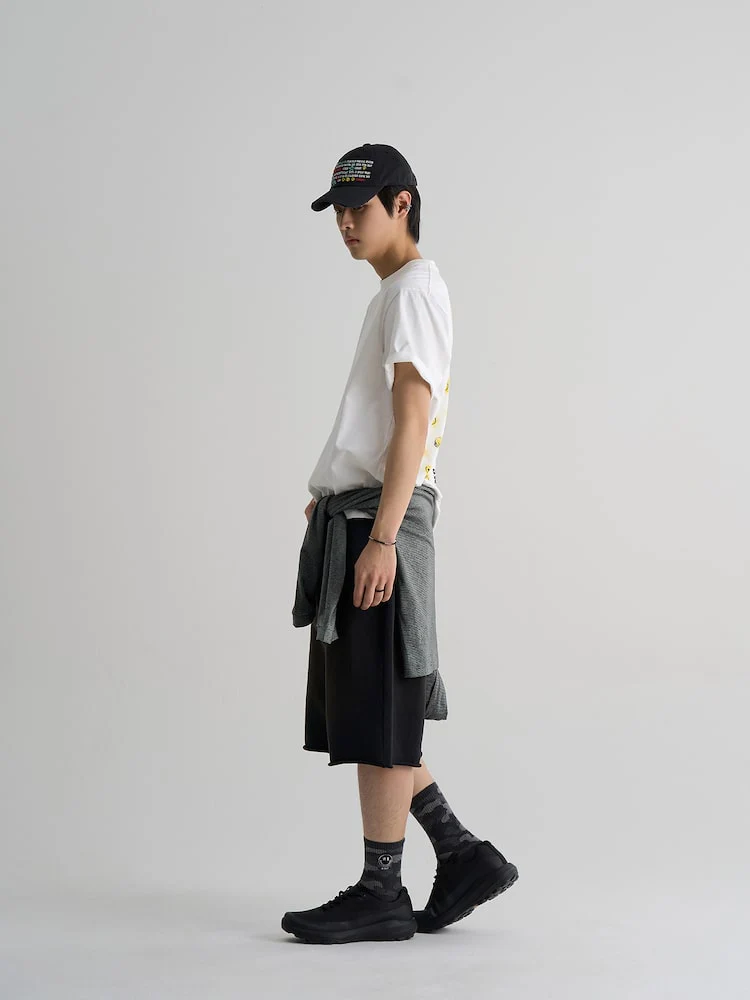 S.W.Smiley Graphic Short Sleeve Tee - White - Image 4
