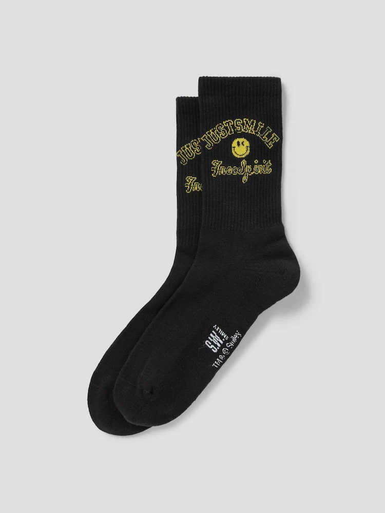 S.W.Smiley Men's Socks 2-Piece Set - White - Image 4