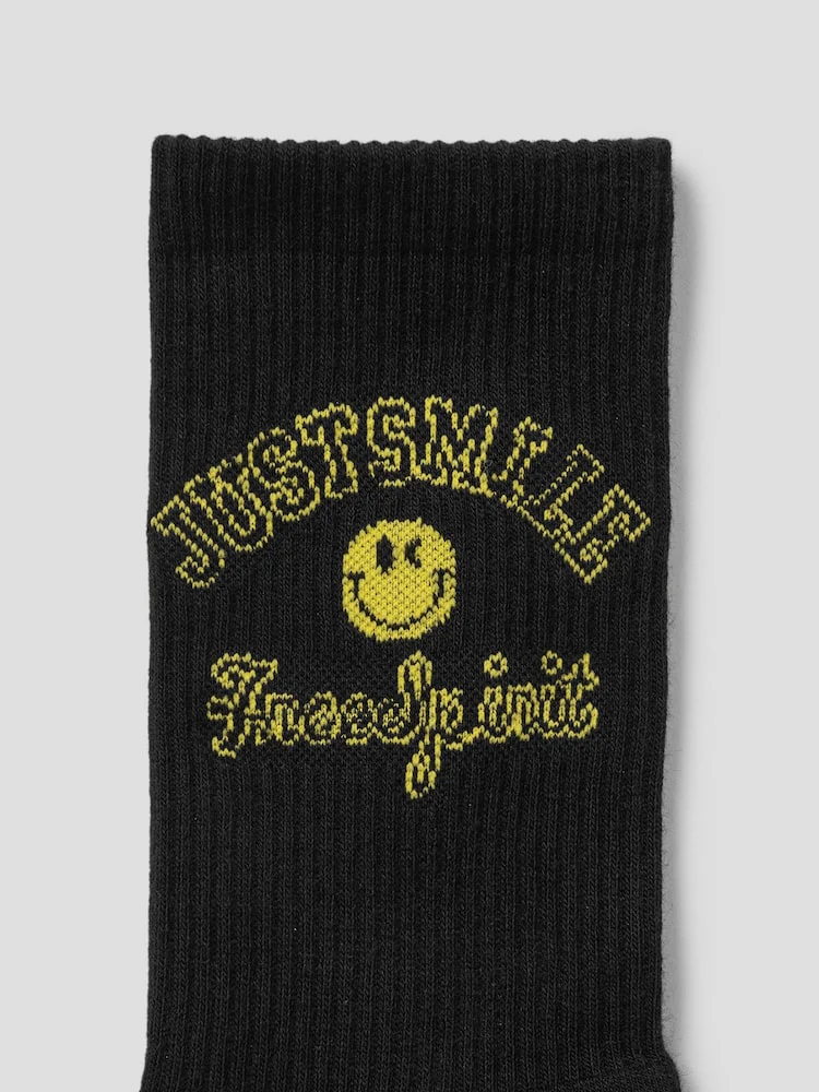 S.W.Smiley Men's Socks 2-Piece Set - White - Image 6