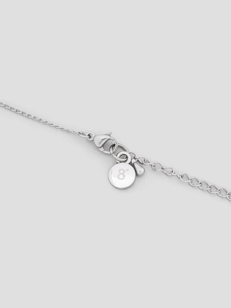 S.W.Smiley Necklace - Light Grey - Image 3