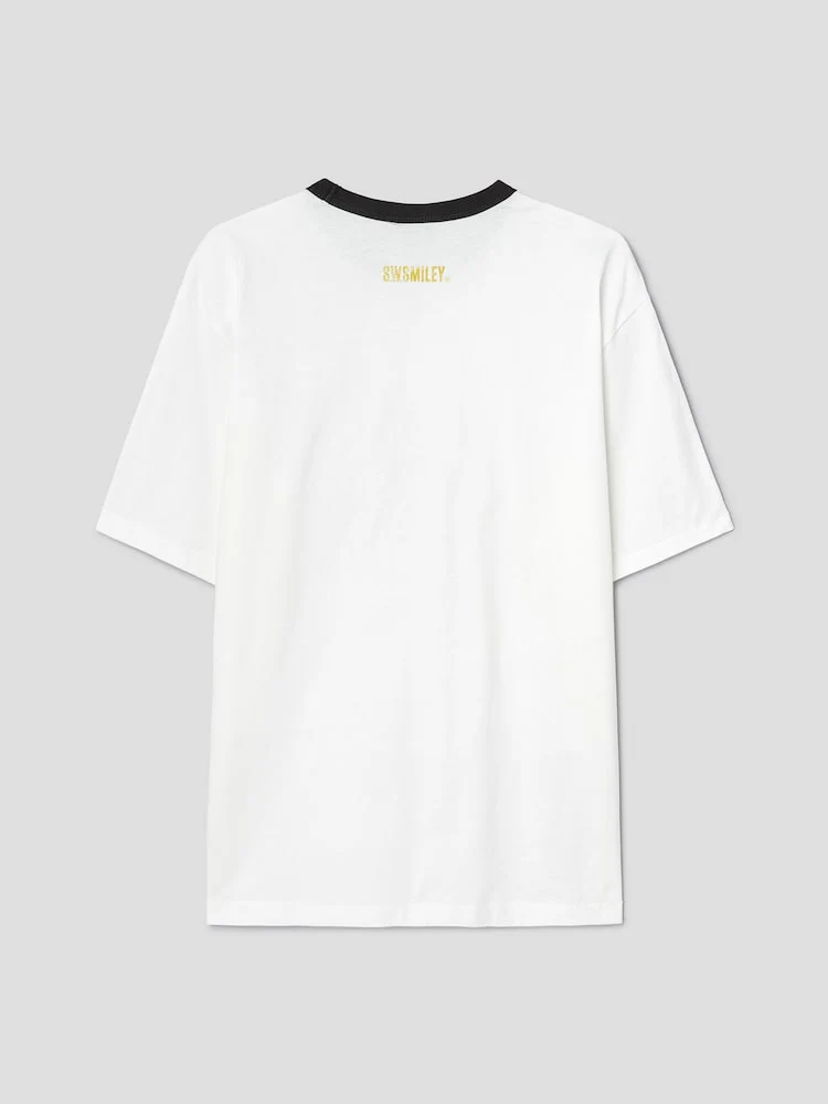 S.W.Smiley Signature Graphic Short Sleeve Tee - White - Image 9