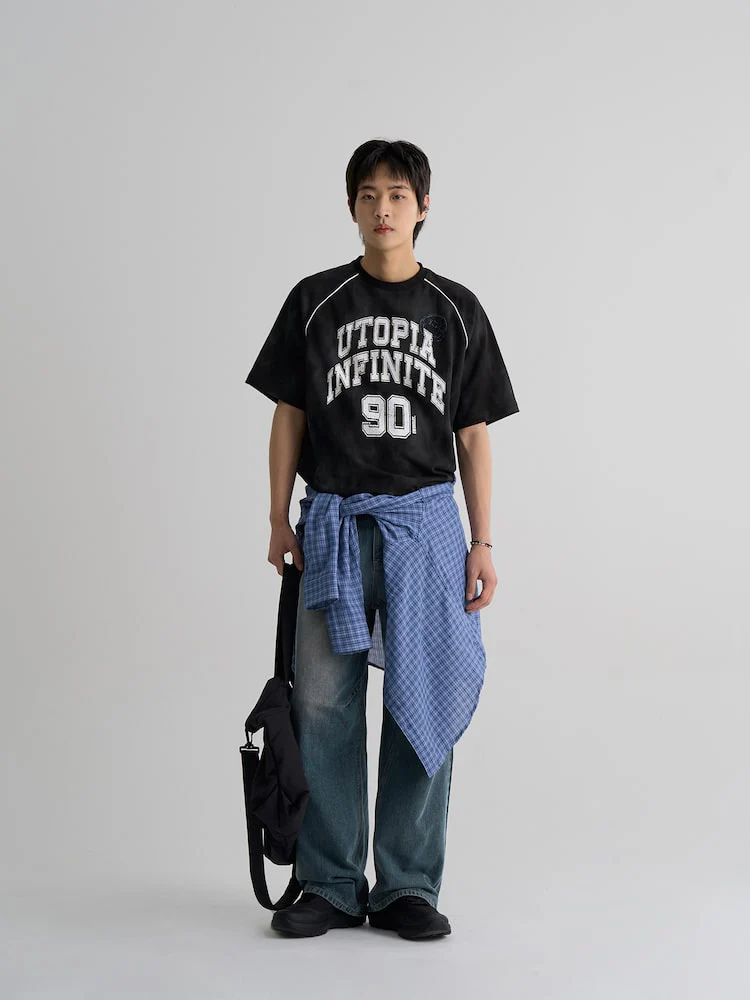 S.W.Smiley Sporty Short Sleeve Tee - Black - Image 2