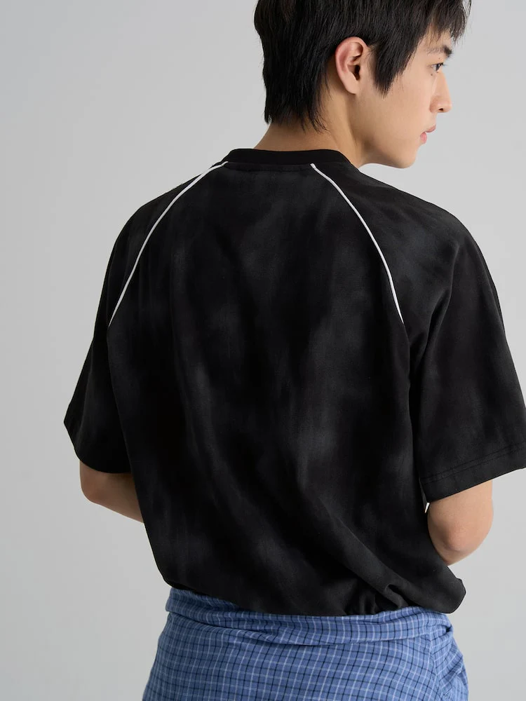 S.W.Smiley Sporty Short Sleeve Tee - Black - Image 5