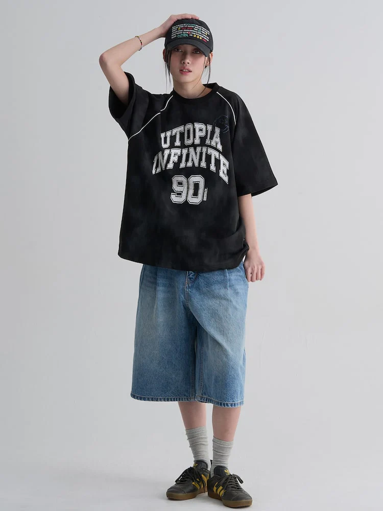 S.W.Smiley Sporty Short Sleeve Tee - Black - Image 7
