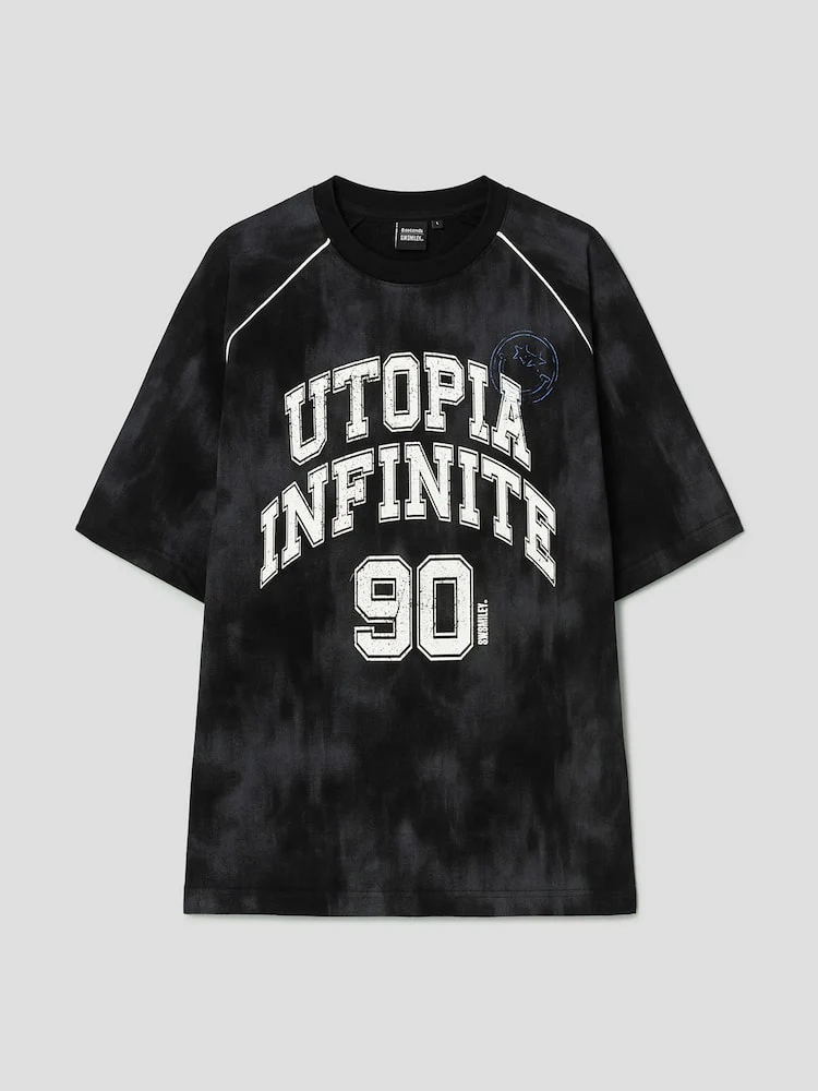 S.W.Smiley Sporty Short Sleeve Tee - Black - Image 8