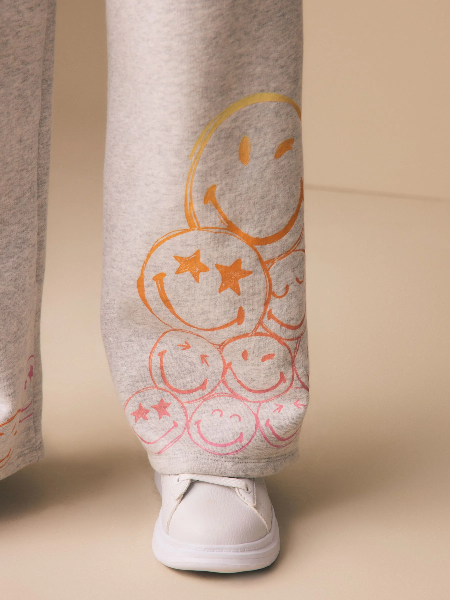 Smiley World Grey Wide Leg Joggers (3-16yrs) - Image 5