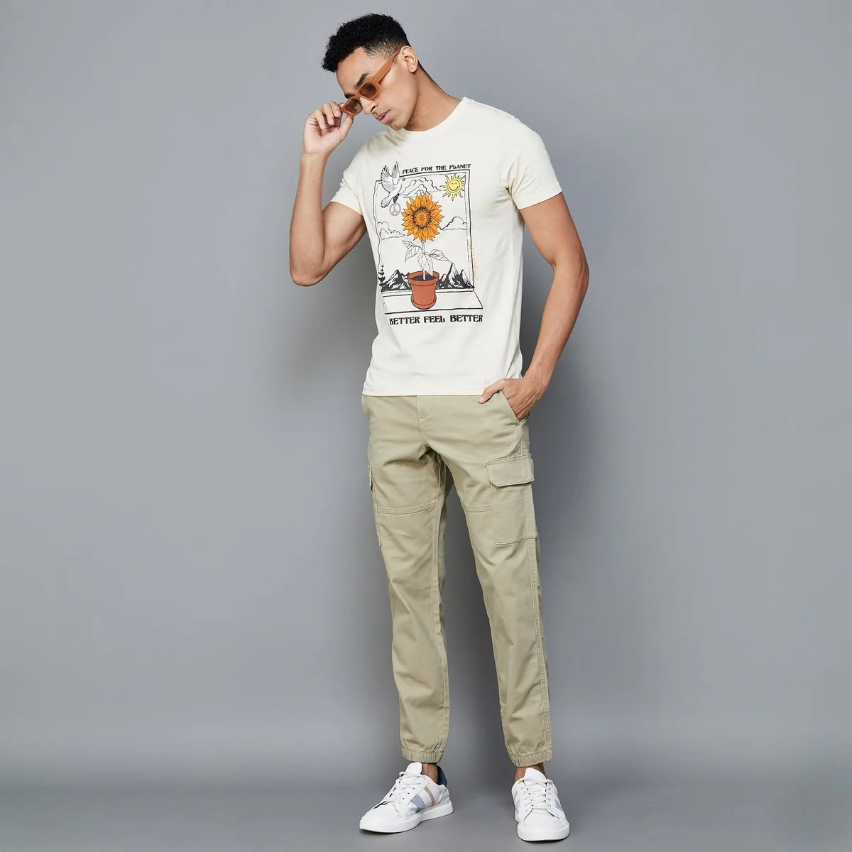 Smiley World Men Graphic Printed Regular Fit T-Shirt - Image 2