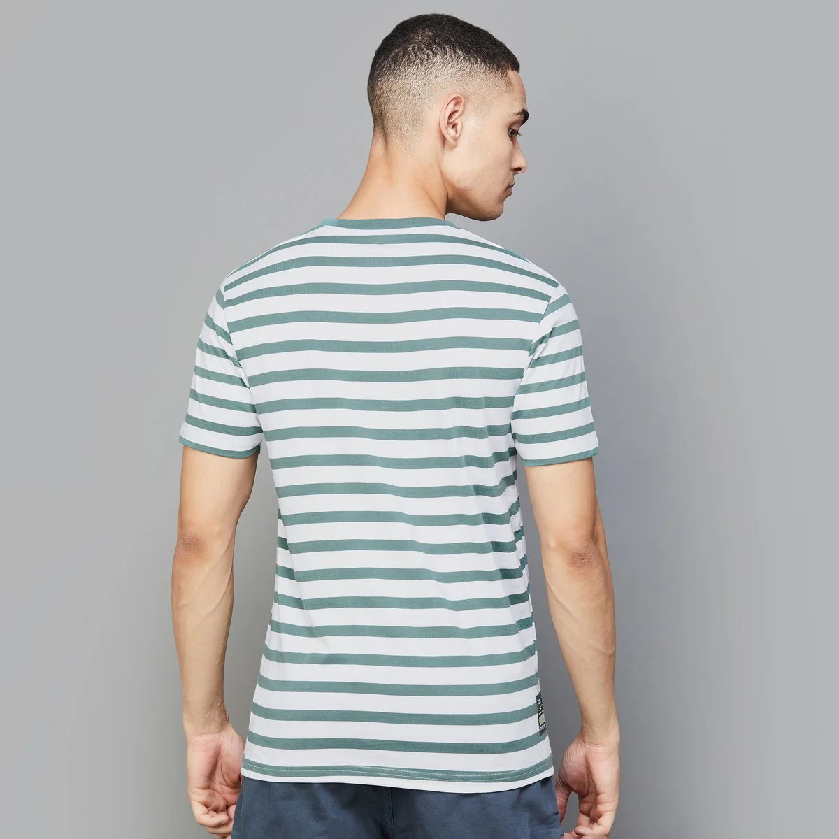 Smiley World Men Striped T-Shirt - Image 5