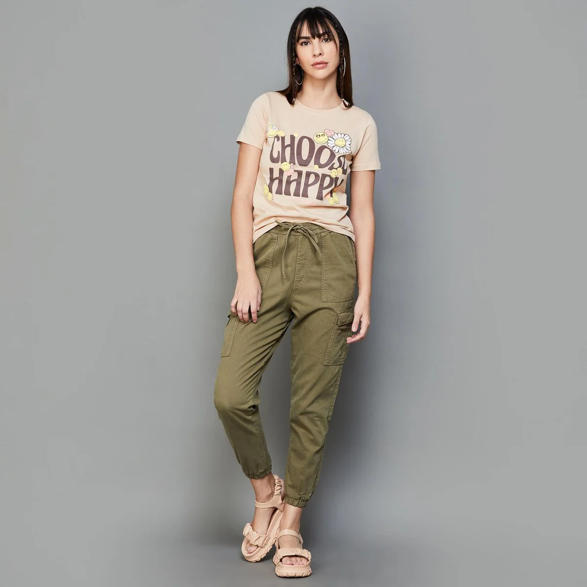 SmileyWorld Women Graphic Printed Round Neck T-shirt - Image 2