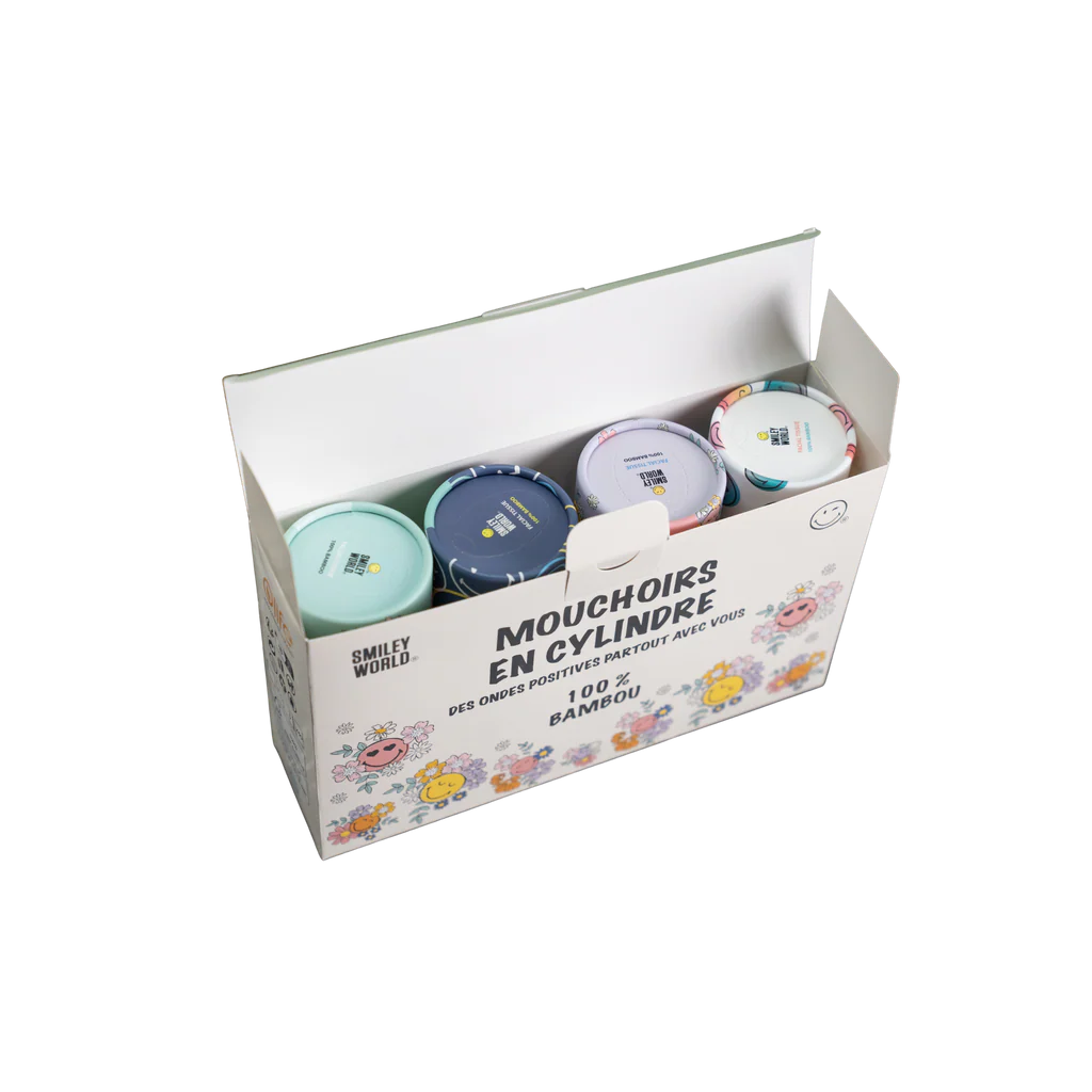 SmileyWorld® Car & Home Cylinder Tissues 4-Pack - Image 7