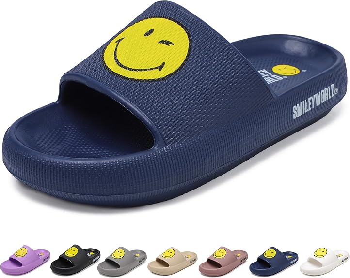 SmileyWorld Bathing Slides Navy Blue