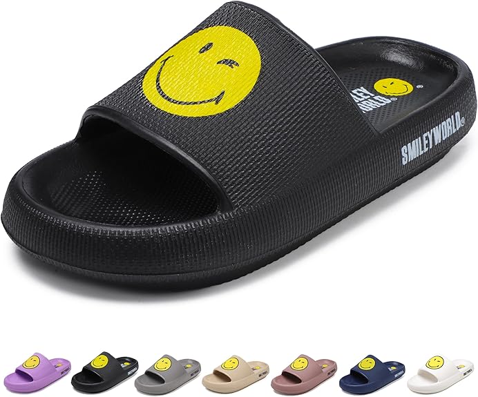 SmileyWorld Bathing Slides Black